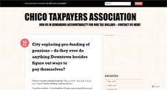 Desktop Screenshot of chicotaxpayers.com
